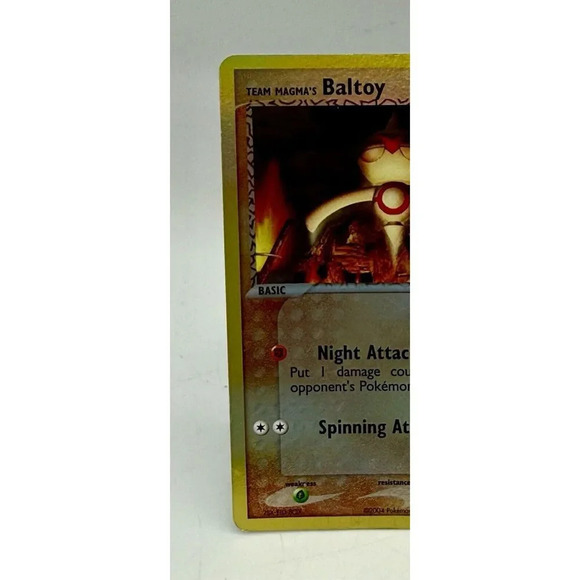 Team‎ Magma's Baltoy - EX Magma vs Aqua 61/95 Vintage 2004 Pokemon TCG MP - Picture 3 of 8